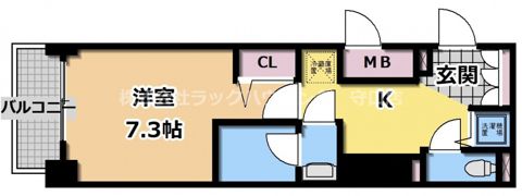 レジュールアッシュ大阪城EASTの間取り画像