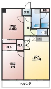 レージュ東栄の間取り画像