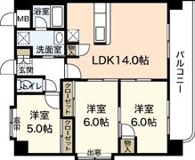 メゾン山城の間取り画像