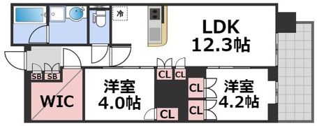 RJR堺筋本町タワーの間取り画像