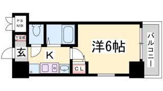 エステムコート神戸ハーバーランド前の間取り画像