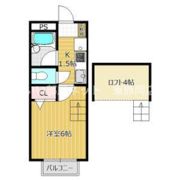 クレージュ山崎の間取り画像