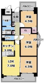 ハーヴィス・カエロンの間取り画像