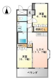 ベルグラースの間取り画像