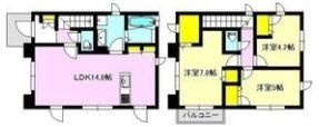 長田ヴィレッジの間取り画像