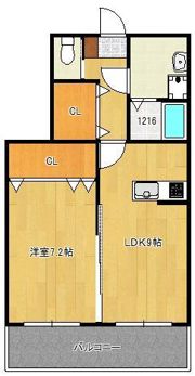 クラッセ三ヶ森の間取り画像