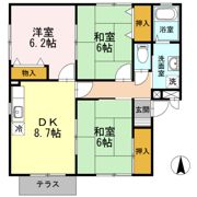 ステーブル長嶺 A棟の間取り画像