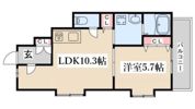 GLAハート長田の間取り画像