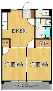 シャトレ岸の浦の間取り画像
