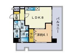 ライオンズマンション天神南の間取り画像