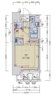 プレサンス扇町駅前の間取り画像