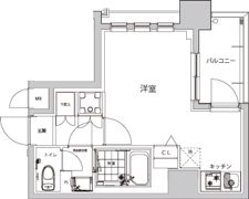 ハーモニーレジデンス早稲田夏目坂の間取り画像