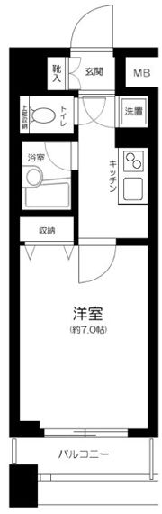 パレステュディオ池袋駅前の間取り画像