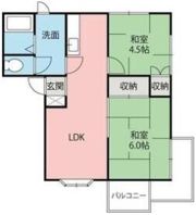 コーポラスアドレムDの間取り画像