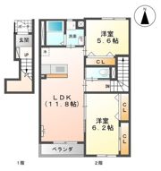 ユニヴァリィサンフラワーの間取り画像