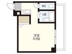 CASA東白島の間取り画像