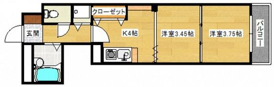 SPLASH WESTの間取り画像