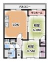 清水谷コーポの間取り画像