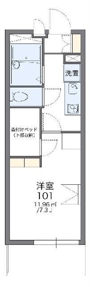 レオパレスインフィニティの間取り画像