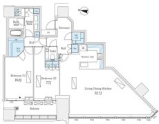 パークコート渋谷ザタワーの間取り画像