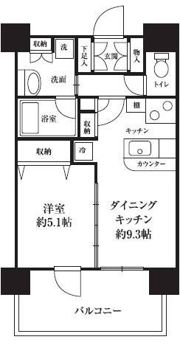 HF西新宿レジデンスEASTの間取り画像