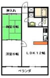 コーポ代の間取り画像