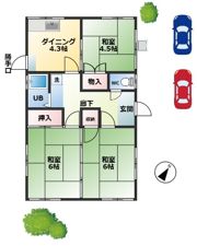 あけぼの荘2号の間取り画像