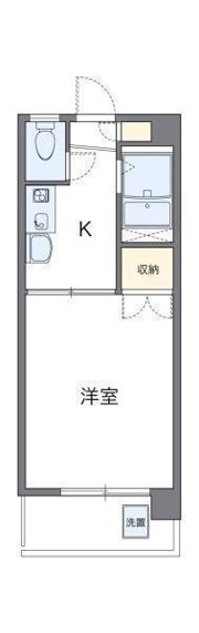 レオパレスエステート千舟の間取り画像