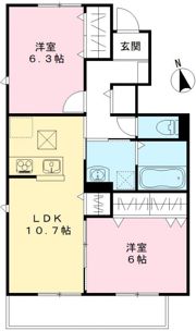 ユアメゾン益野 Aの間取り画像