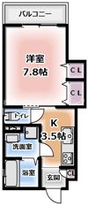 コンフォート菊水通の間取り画像