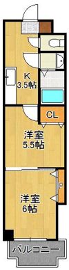 中津口センタービルの間取り画像