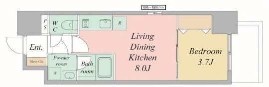 エスリードレジデンス大阪谷町ザ・マークスの間取り画像