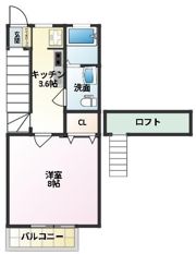 アパート 杉並区下高井戸の間取り画像