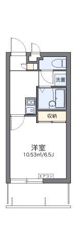 レオパレス久米Ⅱの間取り画像