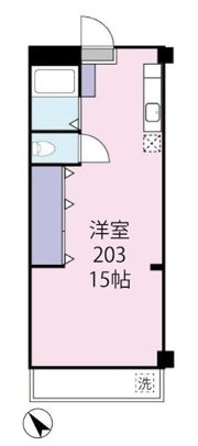 大建本八幡コーポの間取り画像