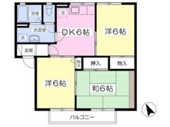 アルエート中居A棟の間取り画像