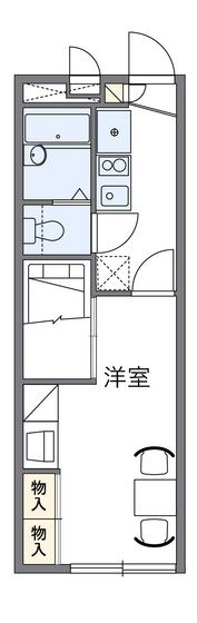 レオパレス西原の間取り画像