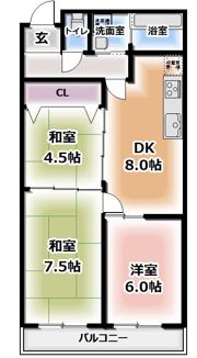パレロワイヤルの間取り画像