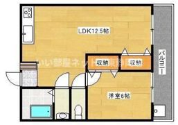 メゾンとおるの間取り画像