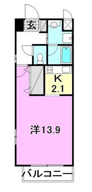 エイデンビル中須賀の間取り画像