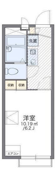 レオパレスクレセント山越の間取り画像