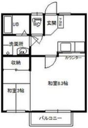 バーデーハイツの間取り画像