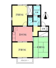 メゾン・ド・ソレイユBの間取り画像