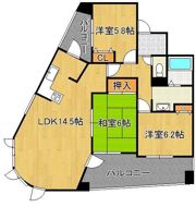 グランドパレスエクセラン足立 401号の間取り画像