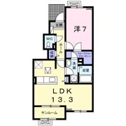 ソレイユⅡの間取り画像