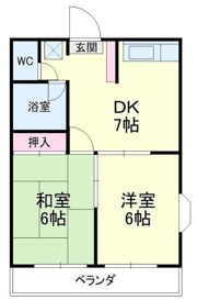 コーポ上浅田の間取り画像