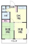 コーポ上浅田の間取り画像