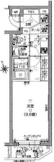 グランティアラ駒込の間取り画像