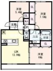 Corne・Bonheurの間取り画像