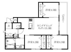 ニーノ余戸東の間取り画像